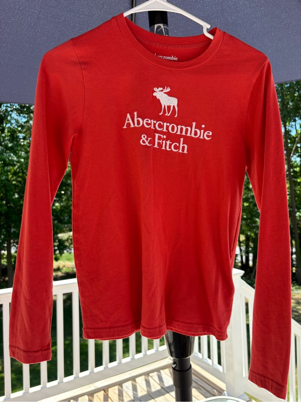 abercrombie kids Red Logo Tee